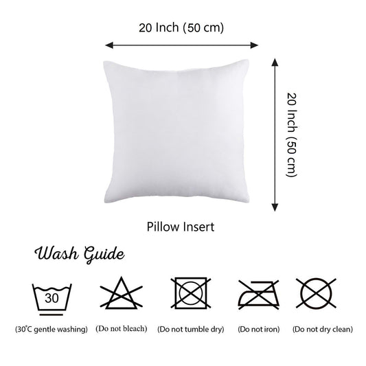 Eco Friendly Set of 2 Throw Pillow Insert with Recycled Poly Filling