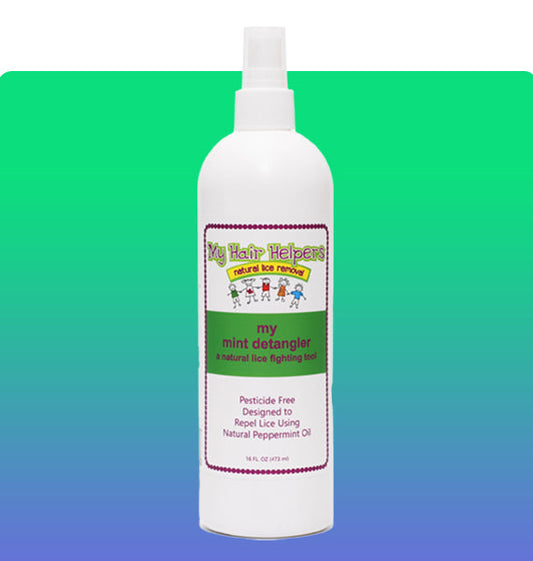 Mint Natural Hair Detangler for Kids | Conditioner Spray | Repels Lice | Works on All Hair Types