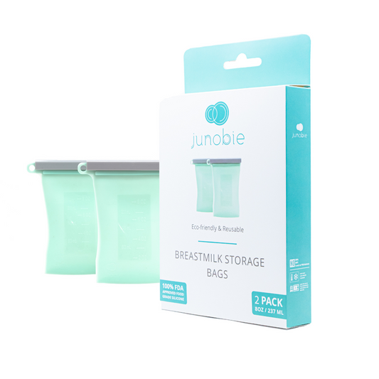 Junobie Infant/Toddler Milk & Snack Storage Bags- The Bundled 2-Pack