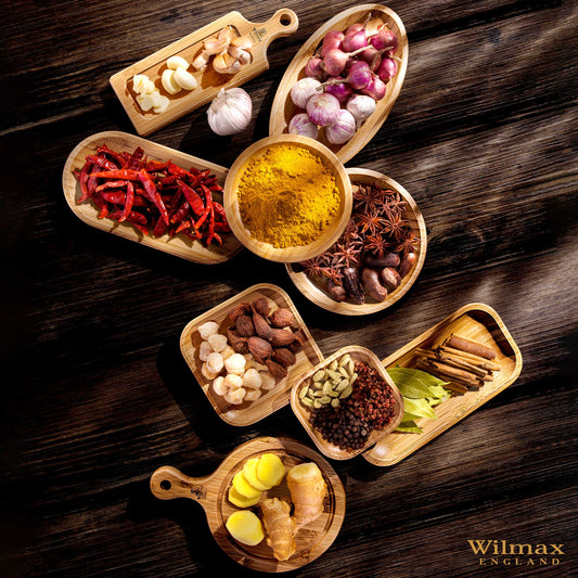 Bamboo Round Plate 6" inch | For Appetizers / Barbecue