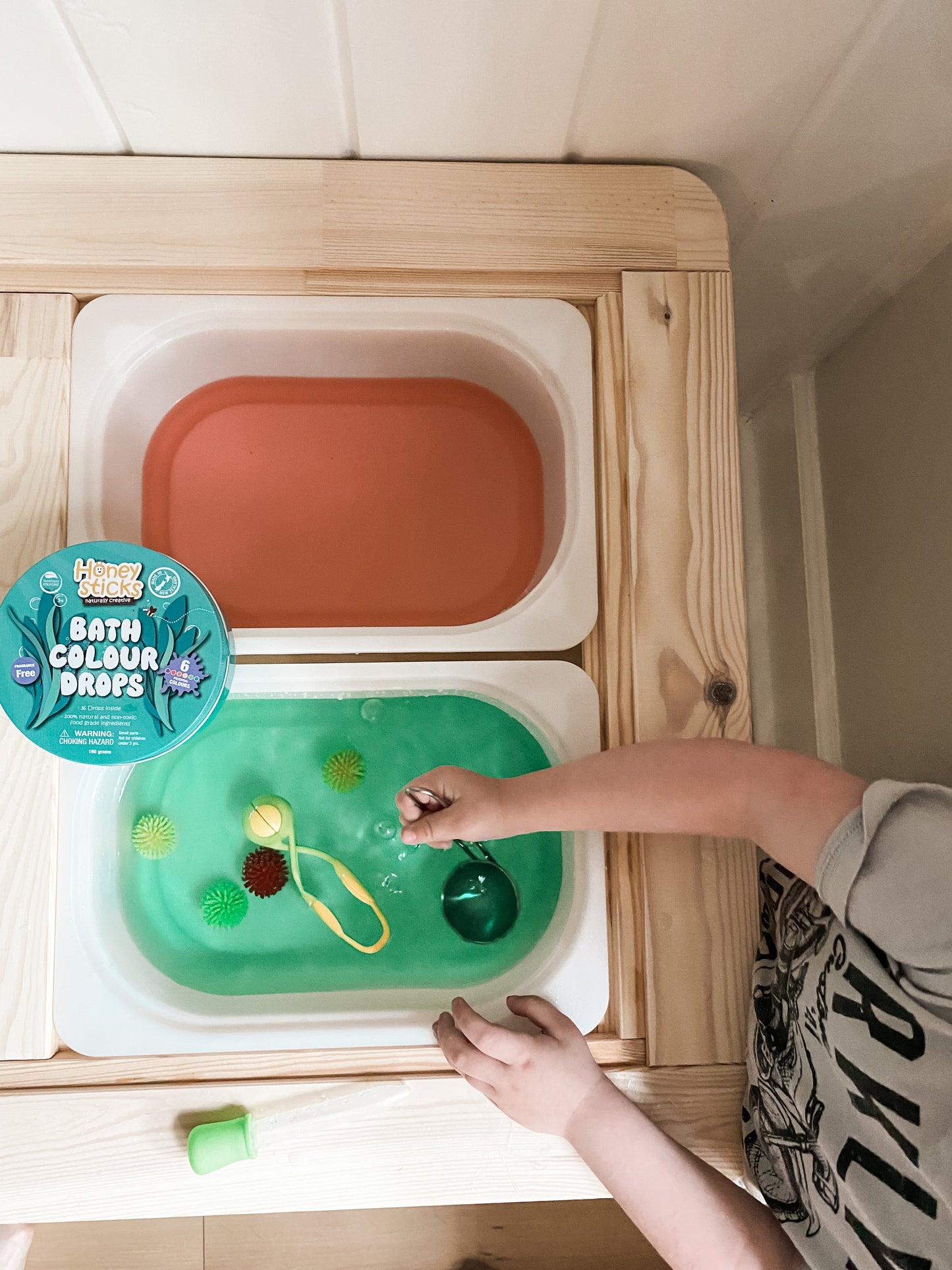 Honeysticks Bath Drops - Natural Bathroom Water Coloring