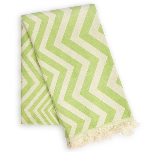 Mersin Chevron Towel / Blanket - Green