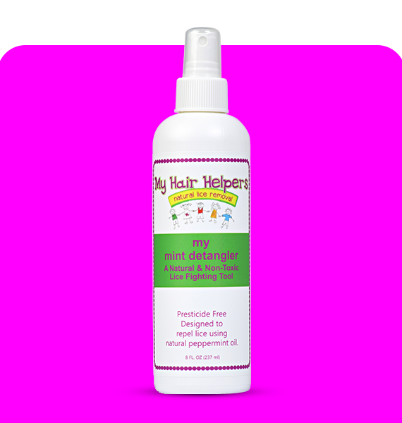 Mint Natural Hair Detangler for Kids | Conditioner Spray | Repels Lice | Works on All Hair Types