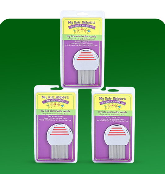 Lice Eliminator Treatment Comb | Stainless Steel | Effectively Removes Louse, Nits and Superlice