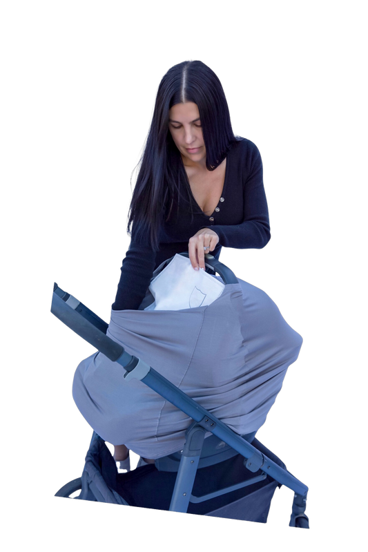 Snuggle Shield® LUXE Protection™ Multi-Use Air Filtering Infant Cover Grey