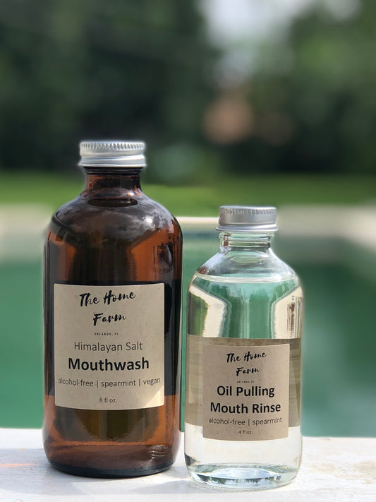 Organic and Alcohol Free Spearmint Oil Pulling Mouthrinse