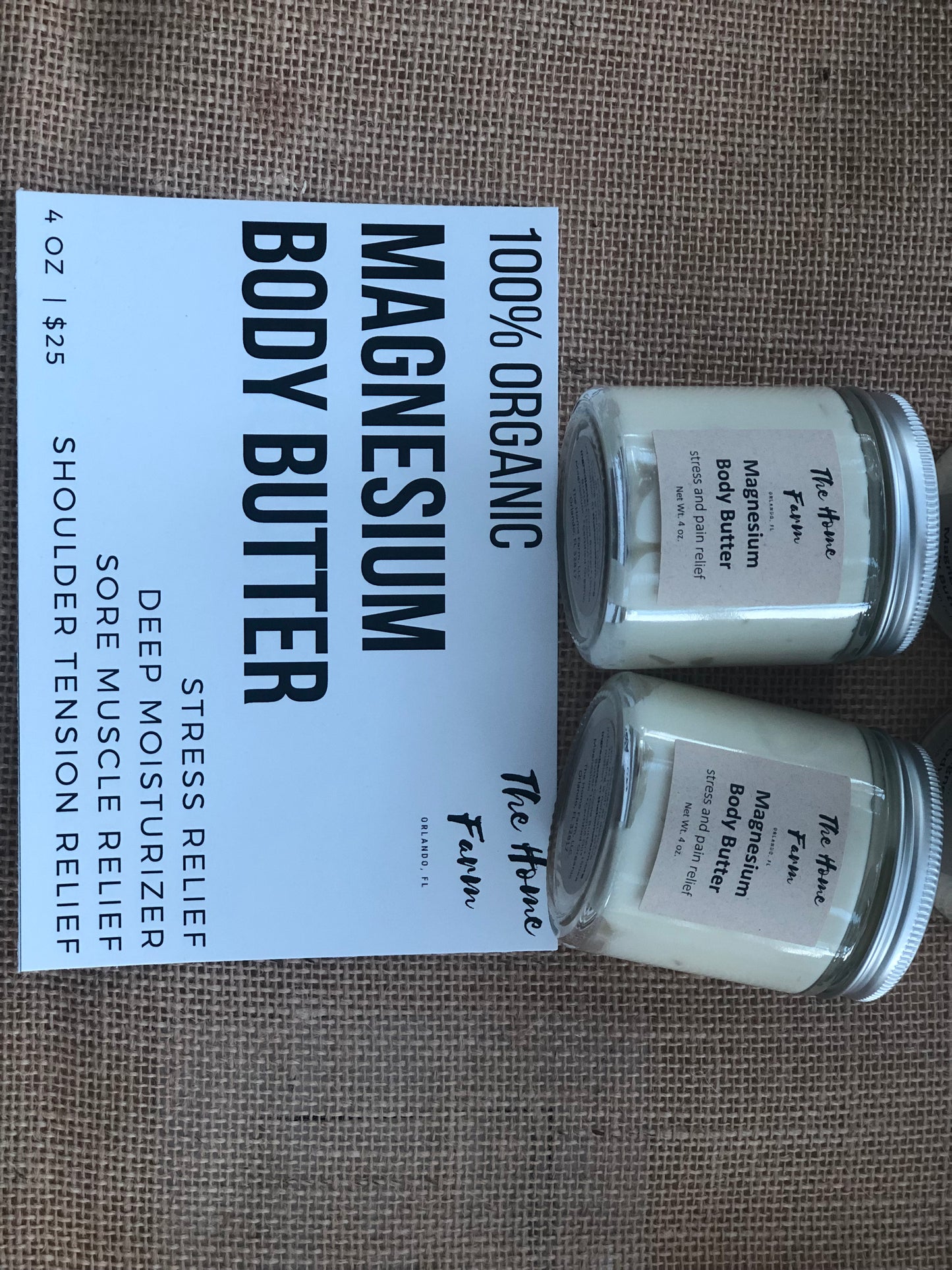 Organic Vegan Magnesium Body Butter