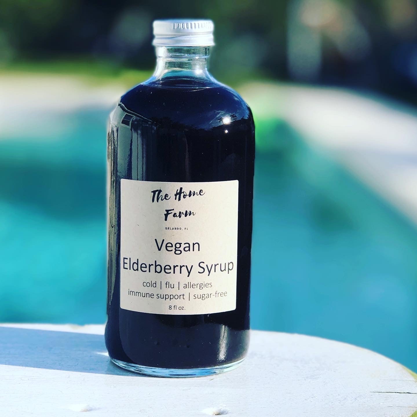 Fresh Pure Organic Vegan Elderberry Syrup
