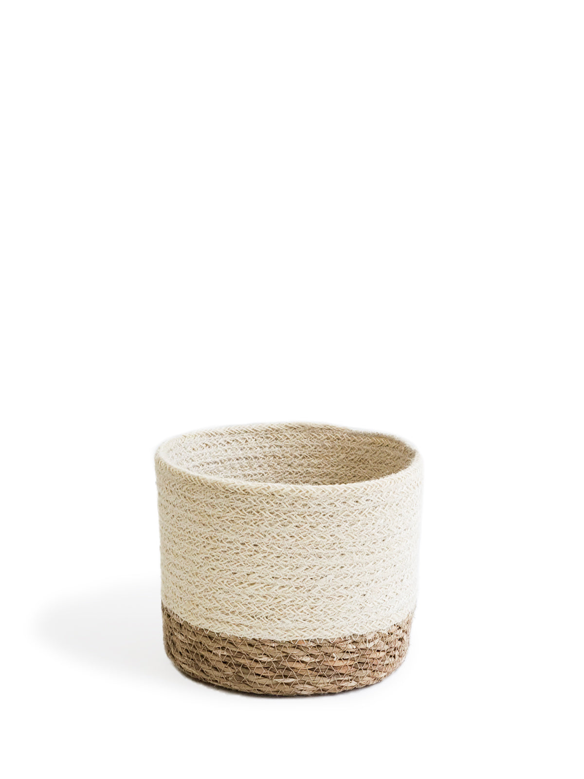 Storage Savar Bin Made with Seagrass and Jute - hand-loomed and naturally dyed