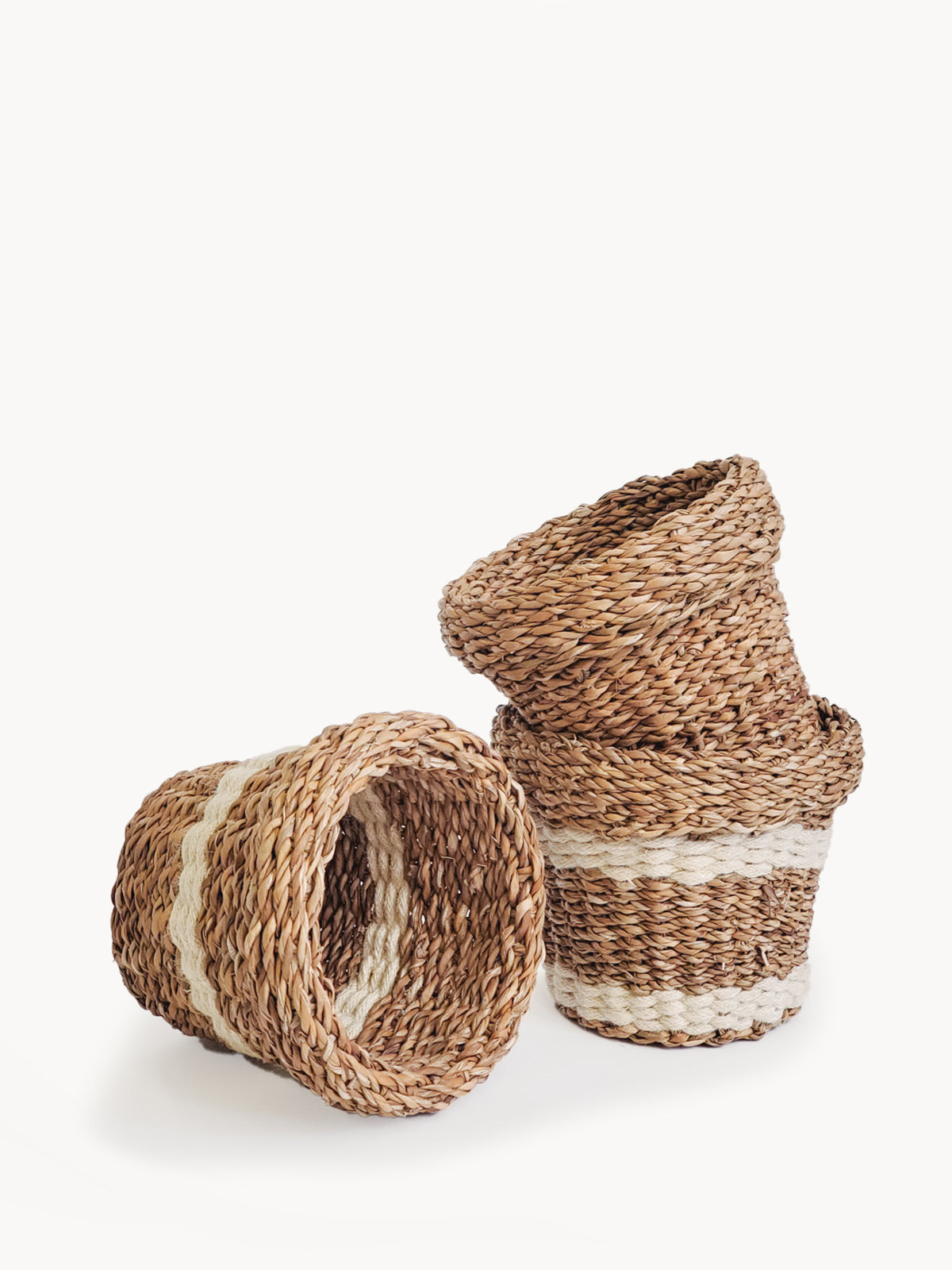 Savar Nesting Plant Basket - made from sustainable seagrass