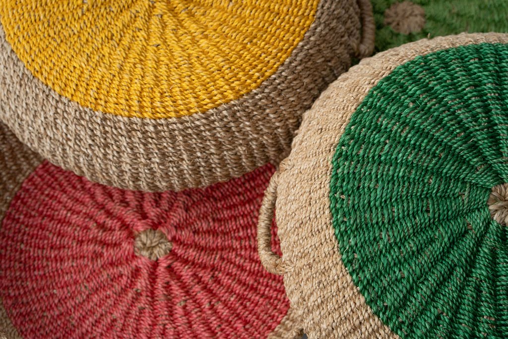 Woven Round Tray - Sustainable and Handmade from Seagrass