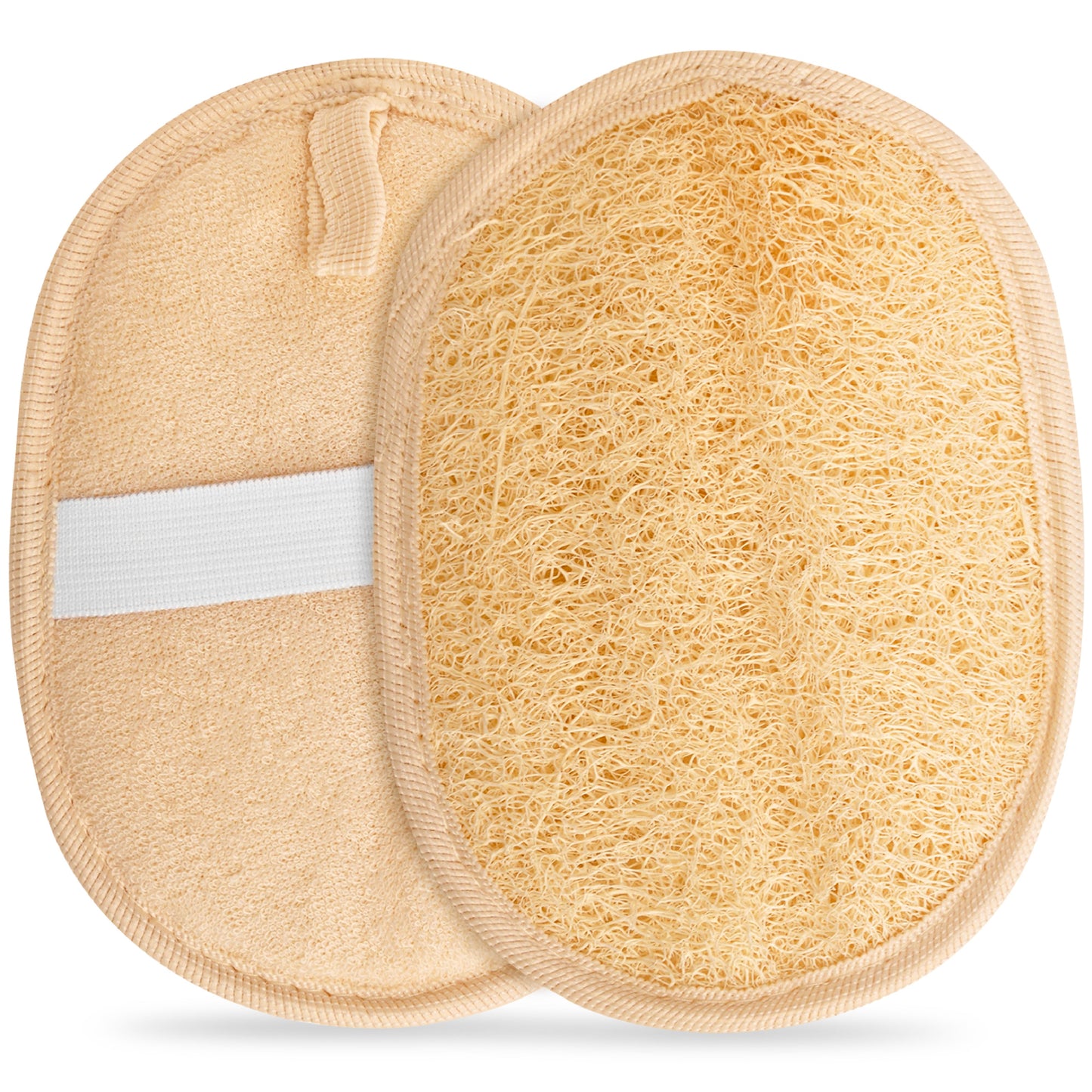 2 Exfoliating Loofah Pads body scrubber bath sponge