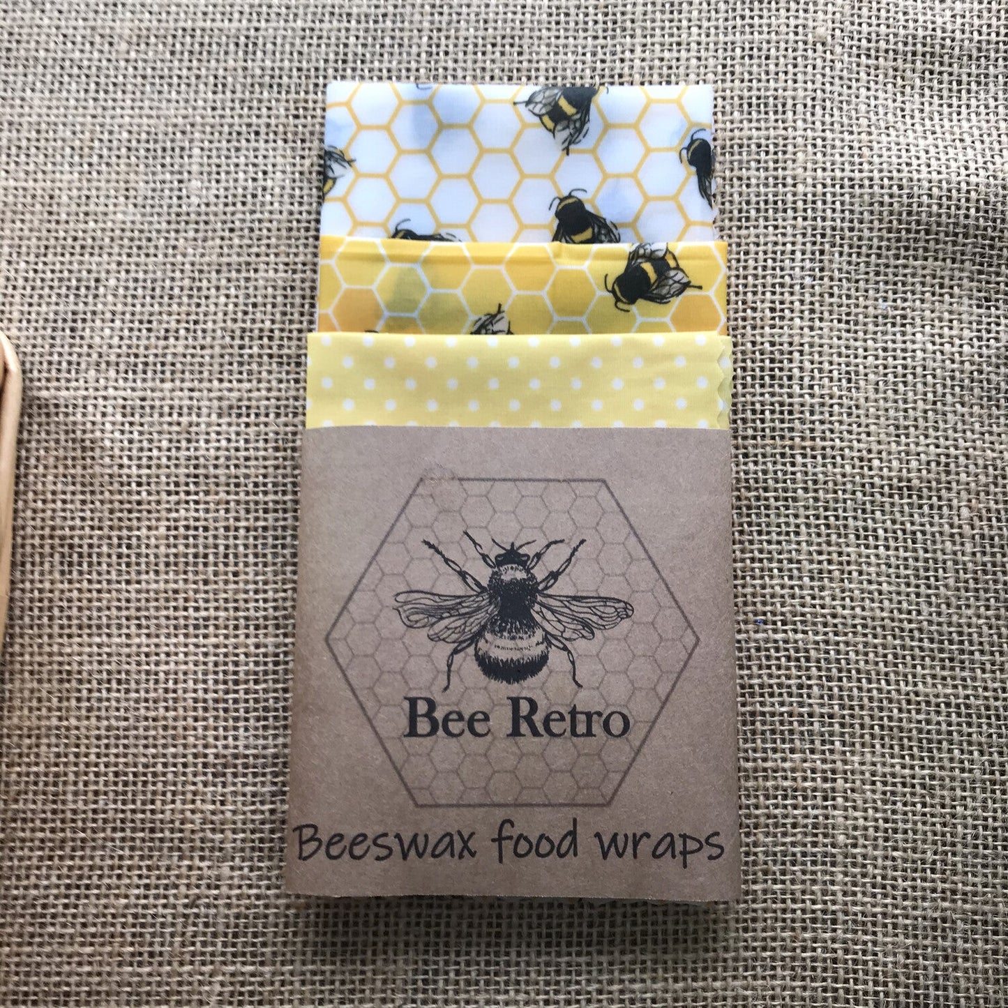 Yellow Bee Eco Friendly Beeswax Food Wraps