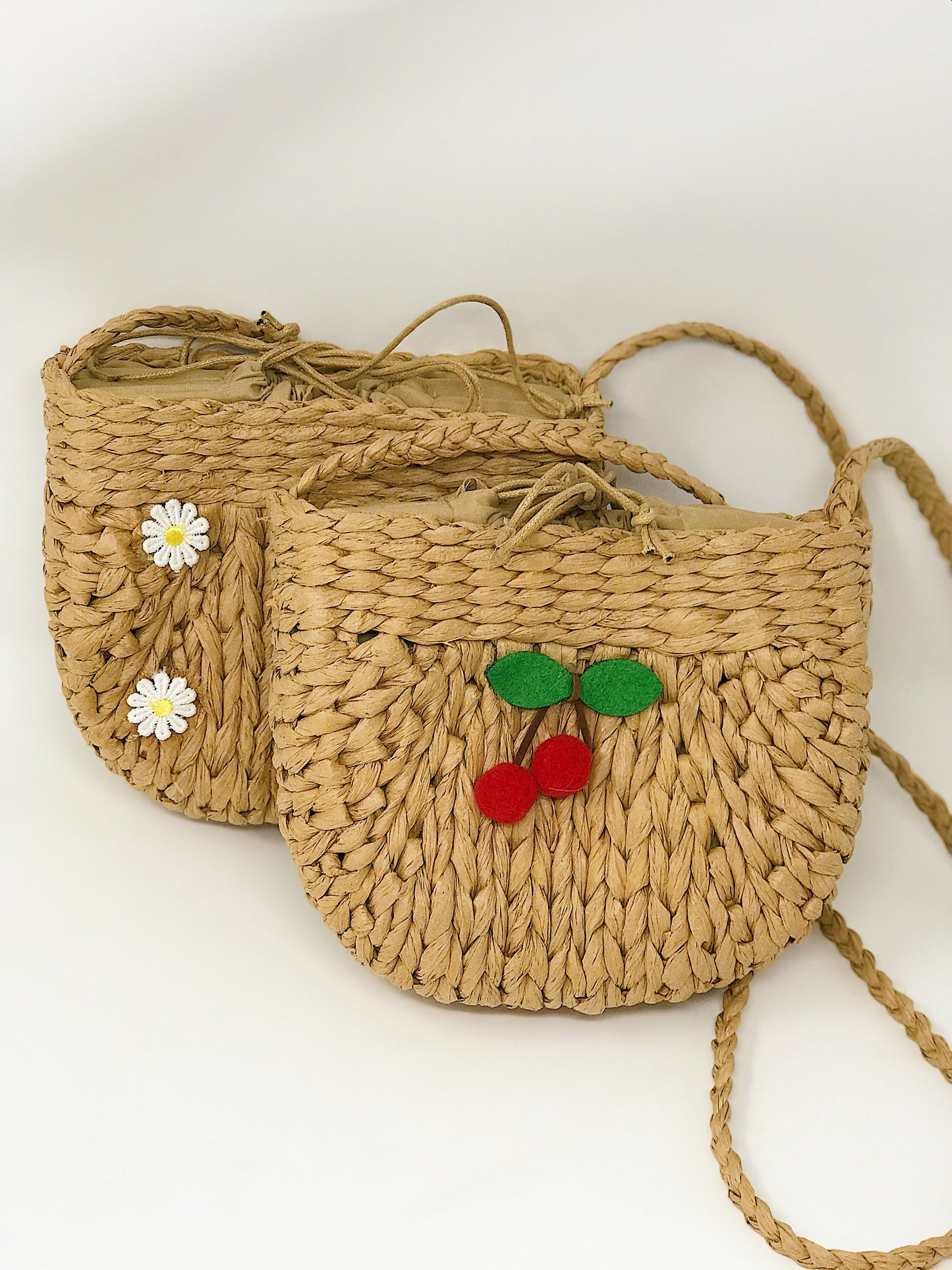 Juicy Bloom Straw Crossbody Bag - Natural Eco Friendly Bag