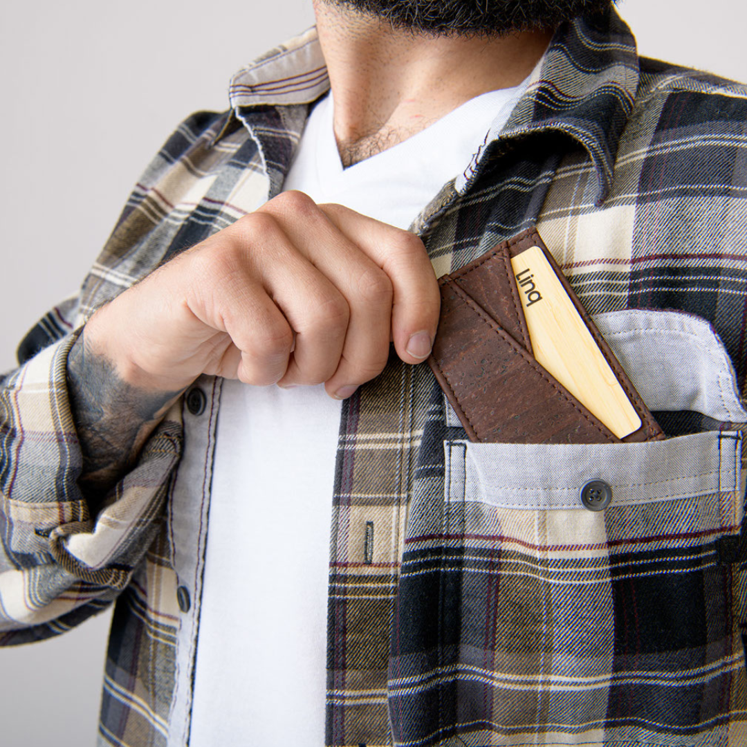 Natural Cork Cardholder, Handmade with Care and Ethics