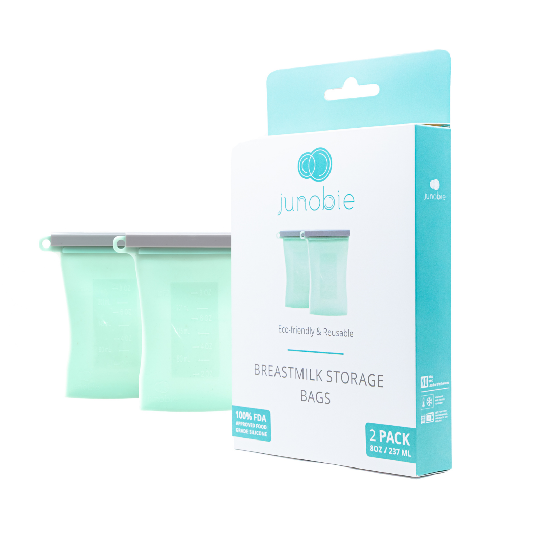 Junobie Infant/Toddler Milk & Snack Storage Bags- The Bundled 2-Pack