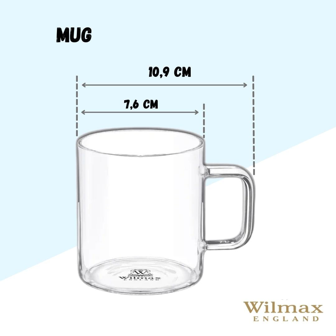 Thermo Glass Mug 11 Oz | High temperature and shock resistant