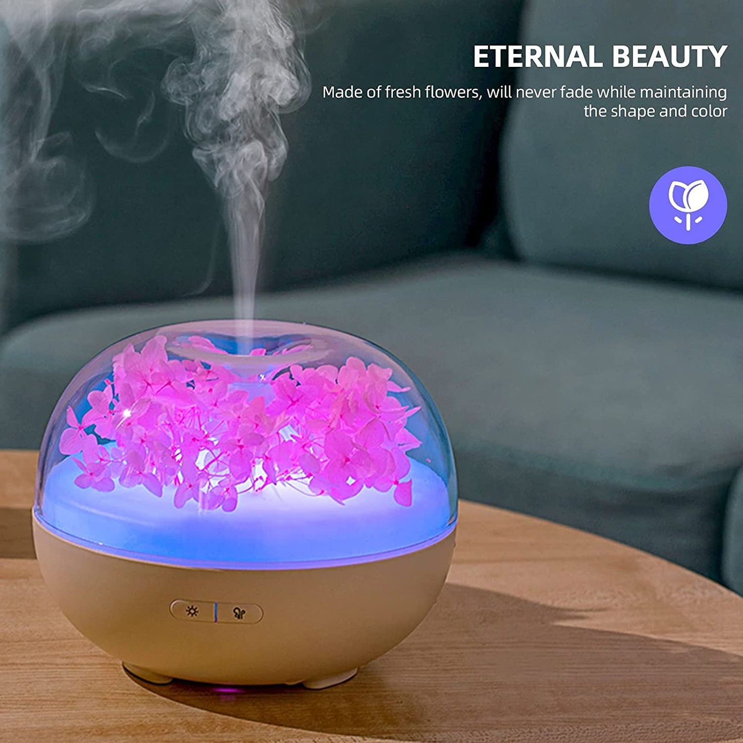 Eternal Flower aromatherapy ultrasonic essential oil diffuser