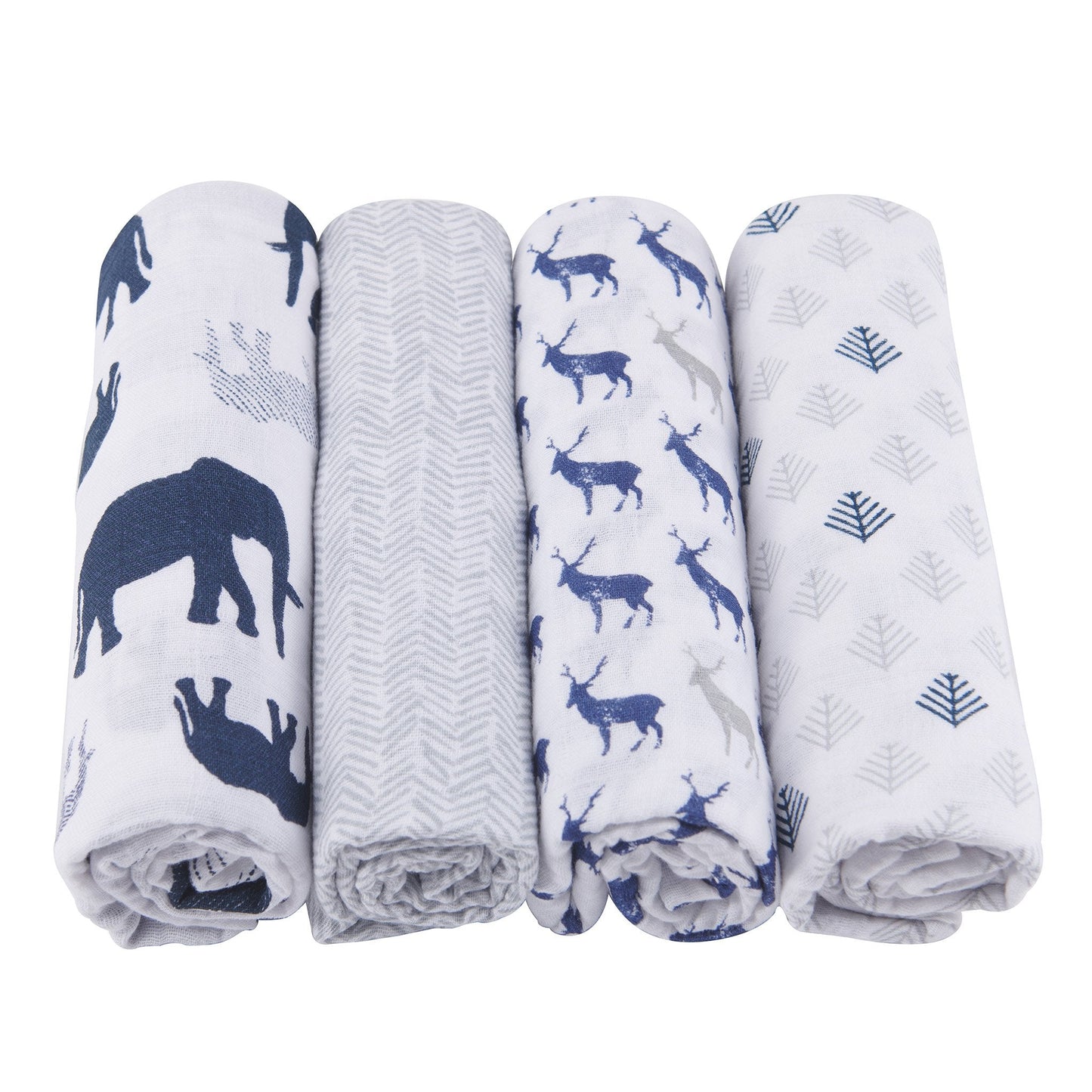 In the Wild Cotton Muslin Swaddle 4PK