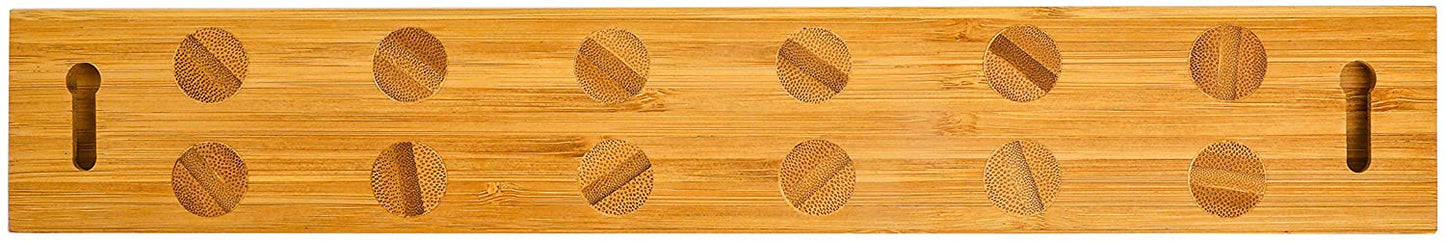 Bamboo Magnetic Knife Strip Holder - For Knives, Utensils, Cutlery, Scissors, and Tools