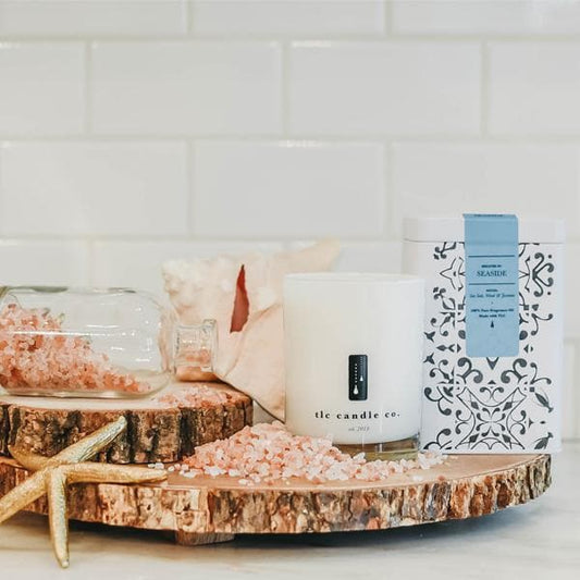 Seaside - Sea Salt, Wood and Jasmine Soy Candle