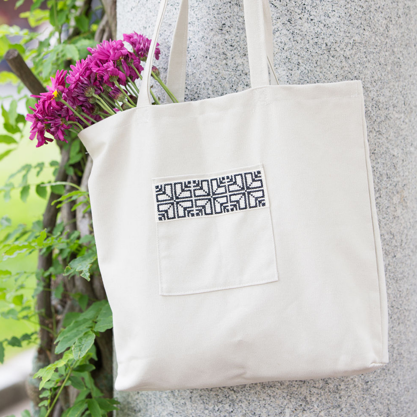 Sabah Market Tote - Cream