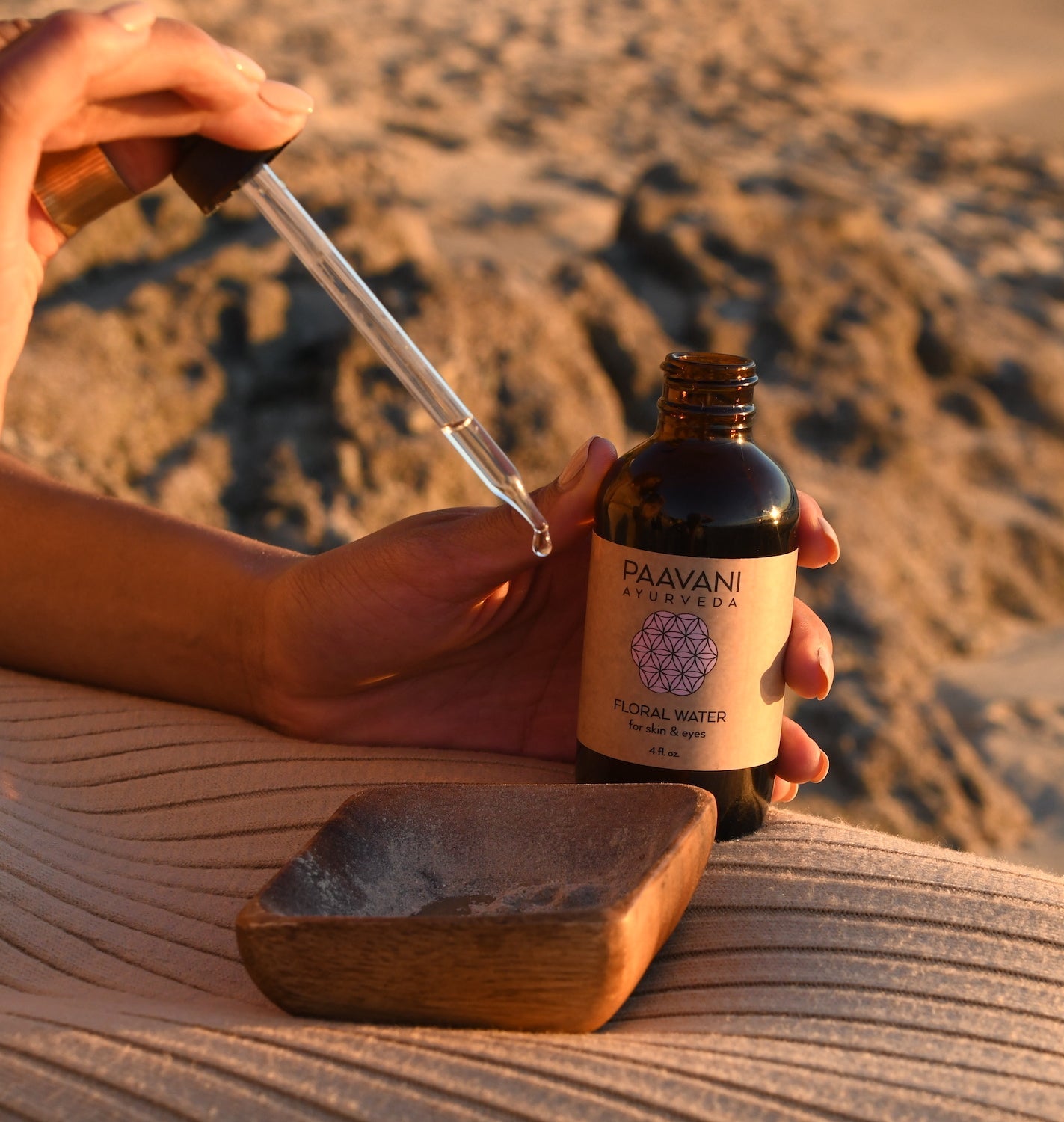 Facial Eco-friendly Bamboo Spoon and Acacia Bowl