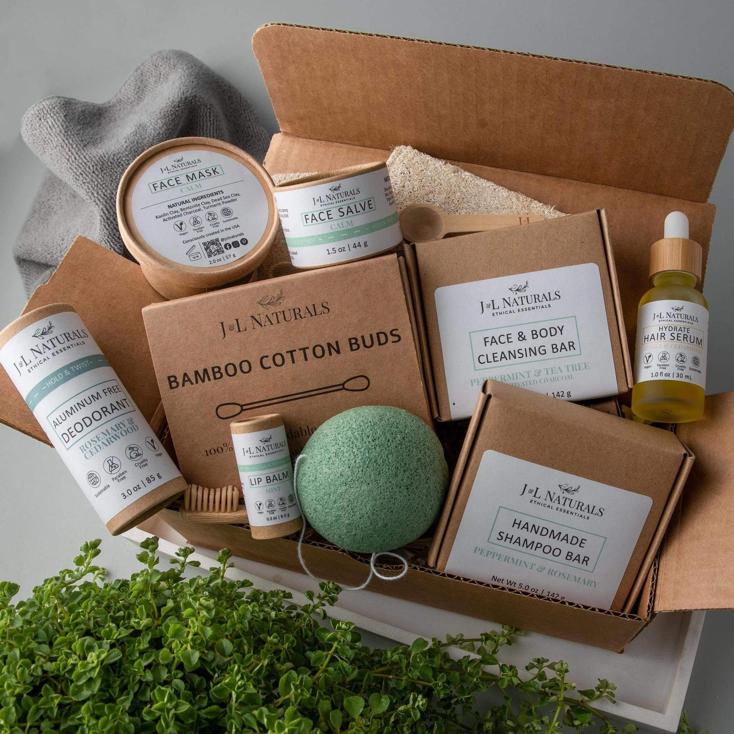 Eco Friendly Cleansing and Nourishing Facial Exceptional Skin Regimen Self-Care Kit