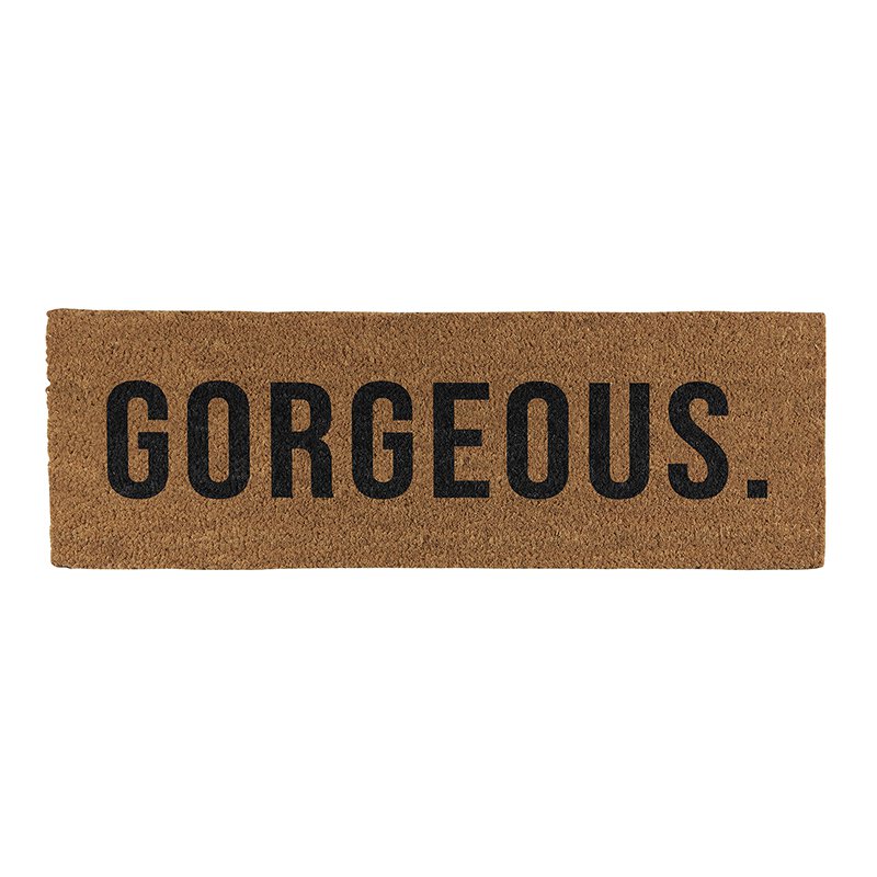 Gorgeous Coir Fiber Doormat | Slip-Resistant Backing | 30" L x 10" W