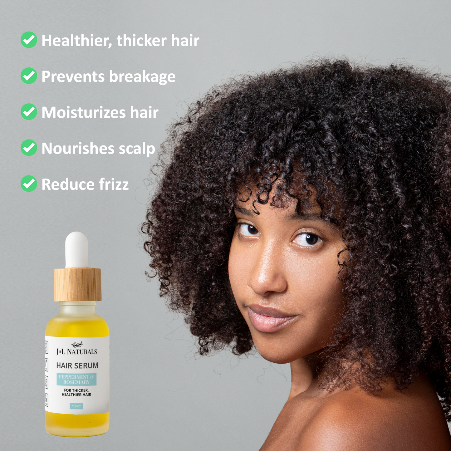 Natural, Vegan, and Cruelty-free Hair Serum (Duo)