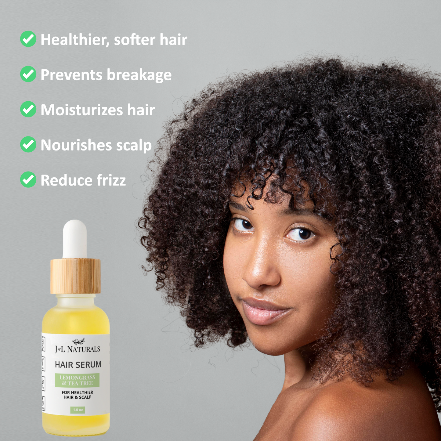 Natural, Vegan, and Cruelty-free Hair Serum