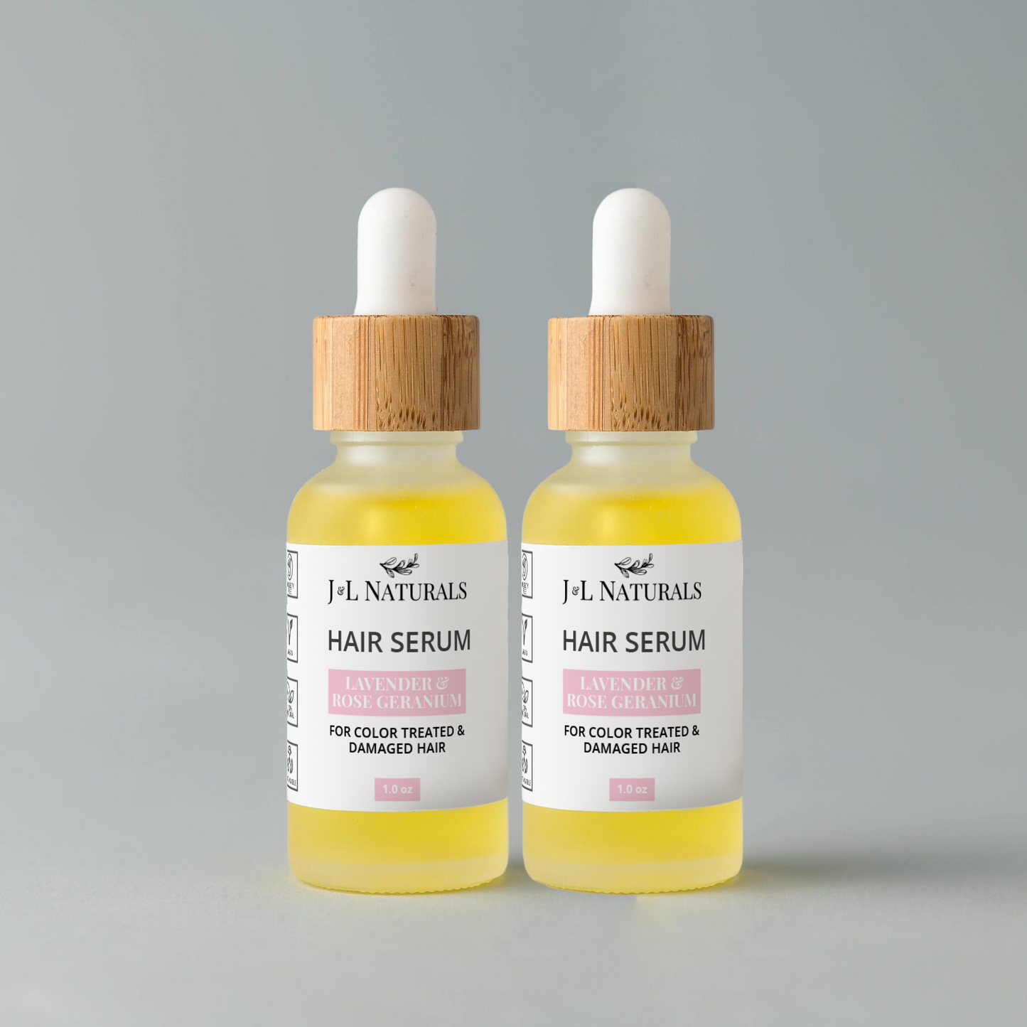 Natural, Vegan, and Cruelty-free Hair Serum (Duo)