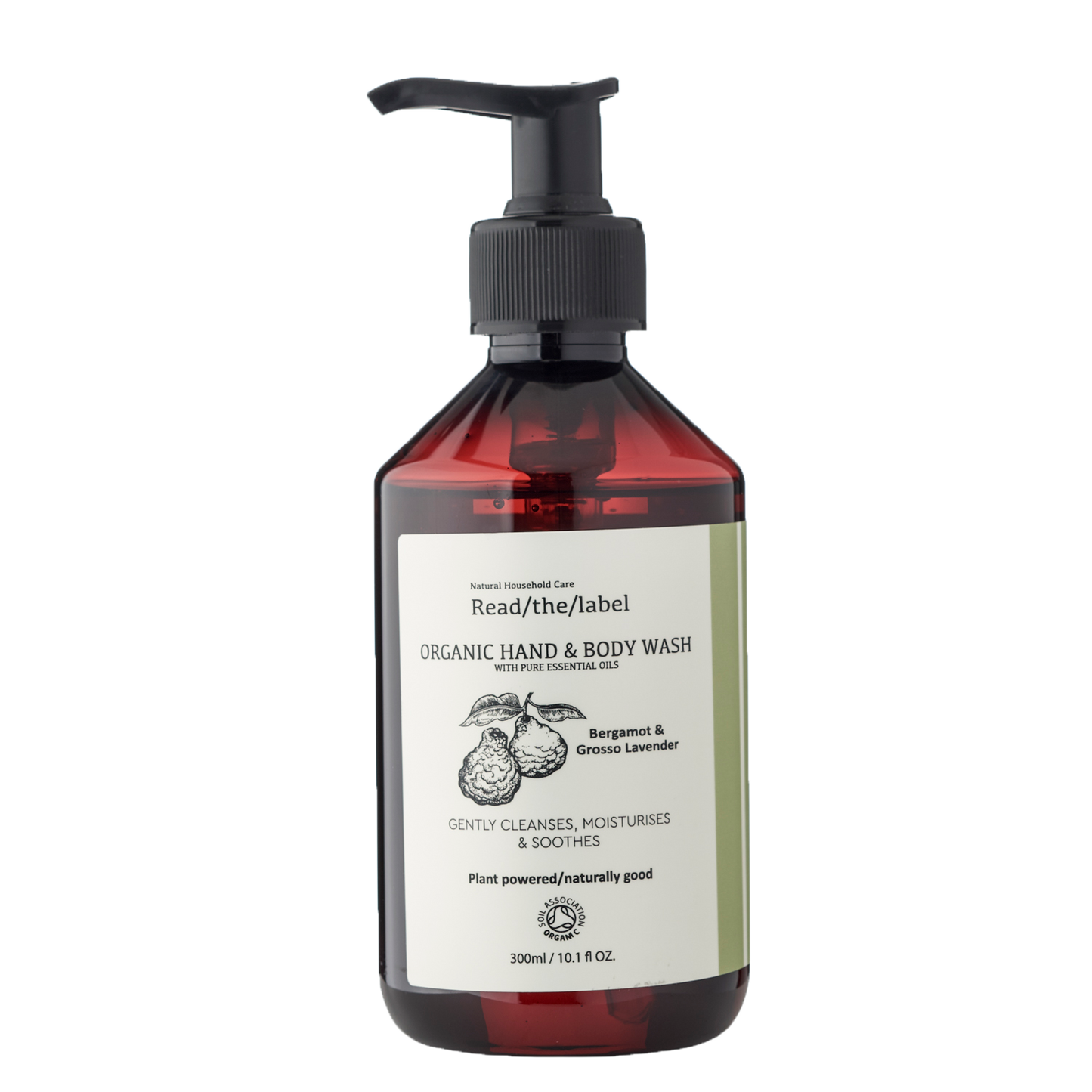 Organic Hand and Body Wash - Bergamot and Grosso Lavender 300ml