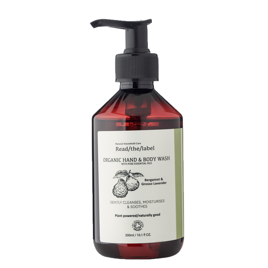 Organic Hand and Body Wash - Bergamot and Grosso Lavender 300ml