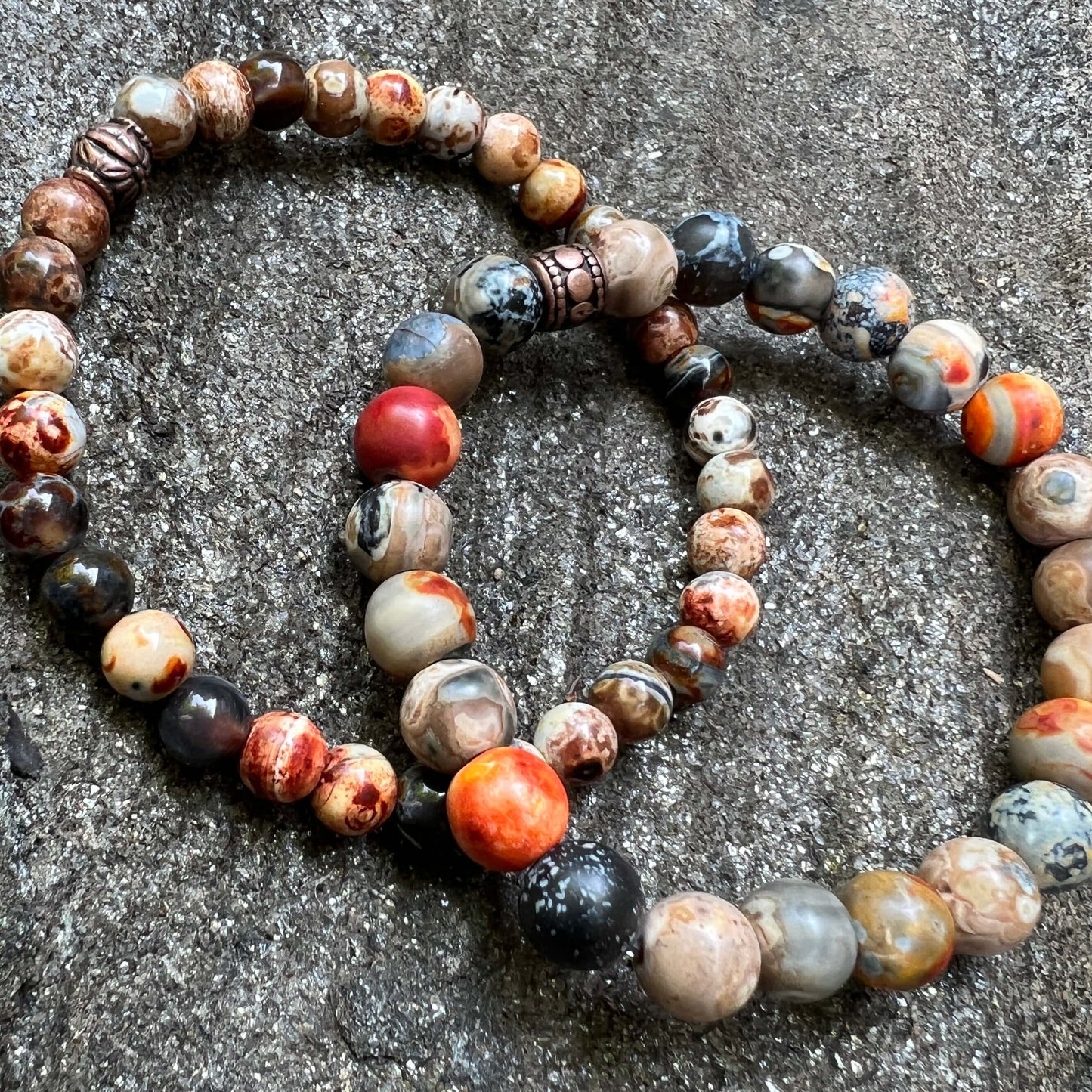 Ancient Cellar Agate Bracelets