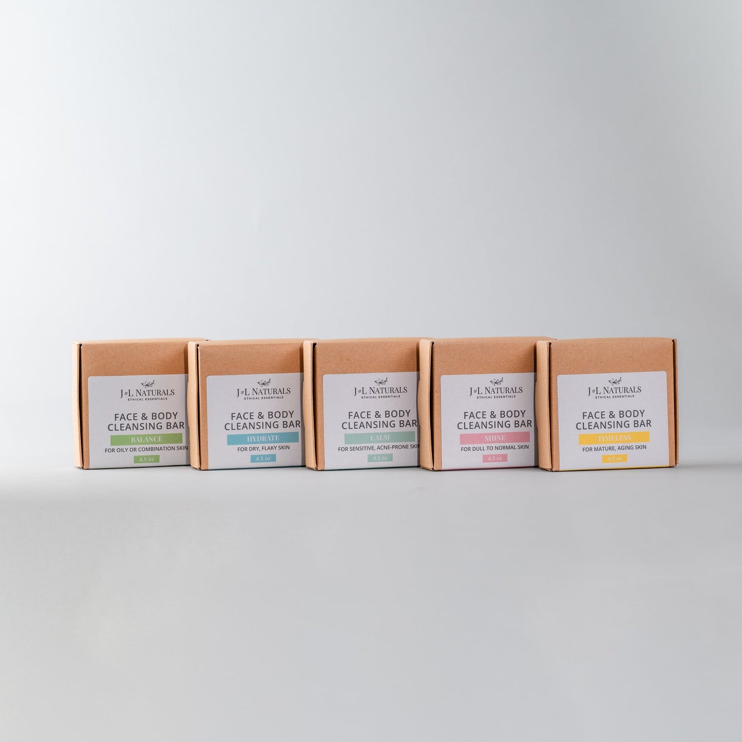 Natural and Eco Friendly Face & Body Cleansing Bars Bundle