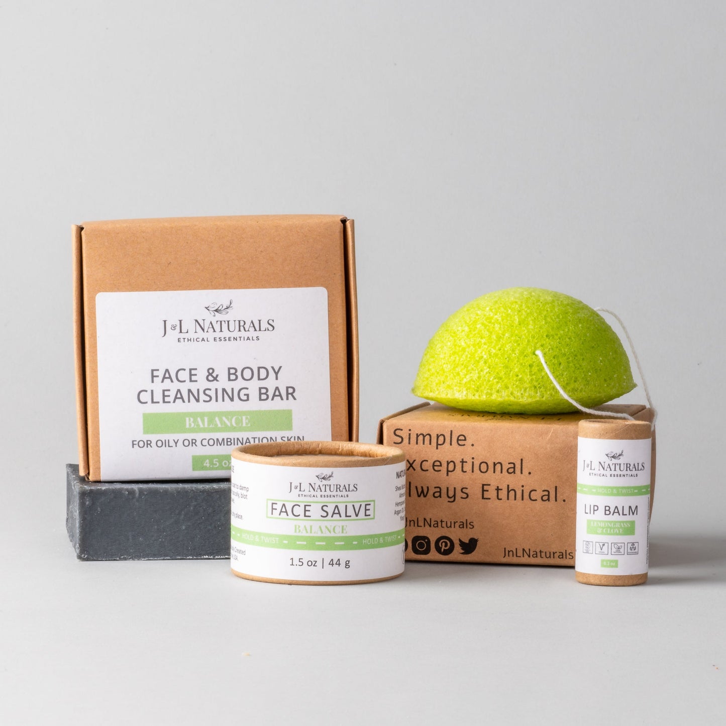 Simple Skin Regimen Kit - Natural Sustainable Eco Friendly