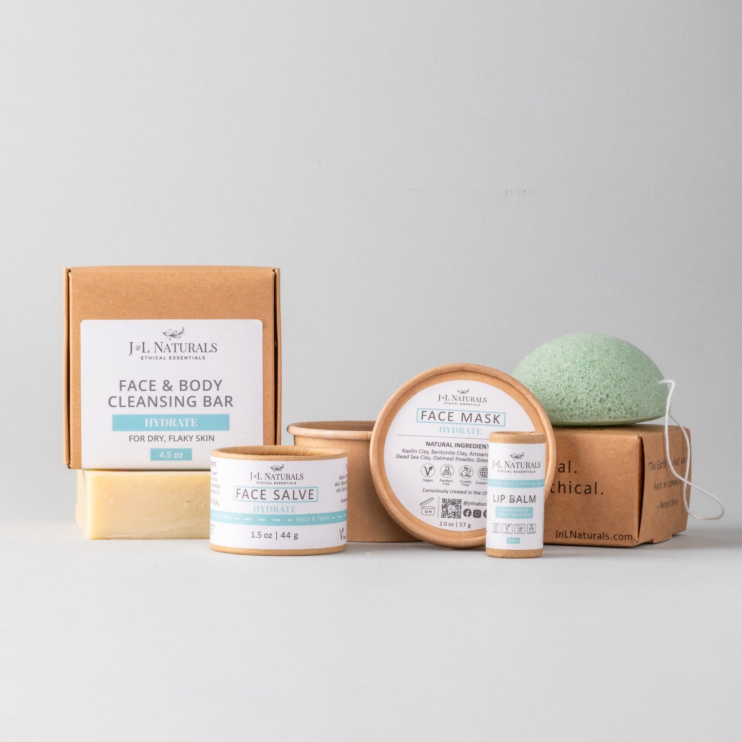 Eco Friendly Cleansing and Nourishing Facial Exceptional Skin Regimen Kit