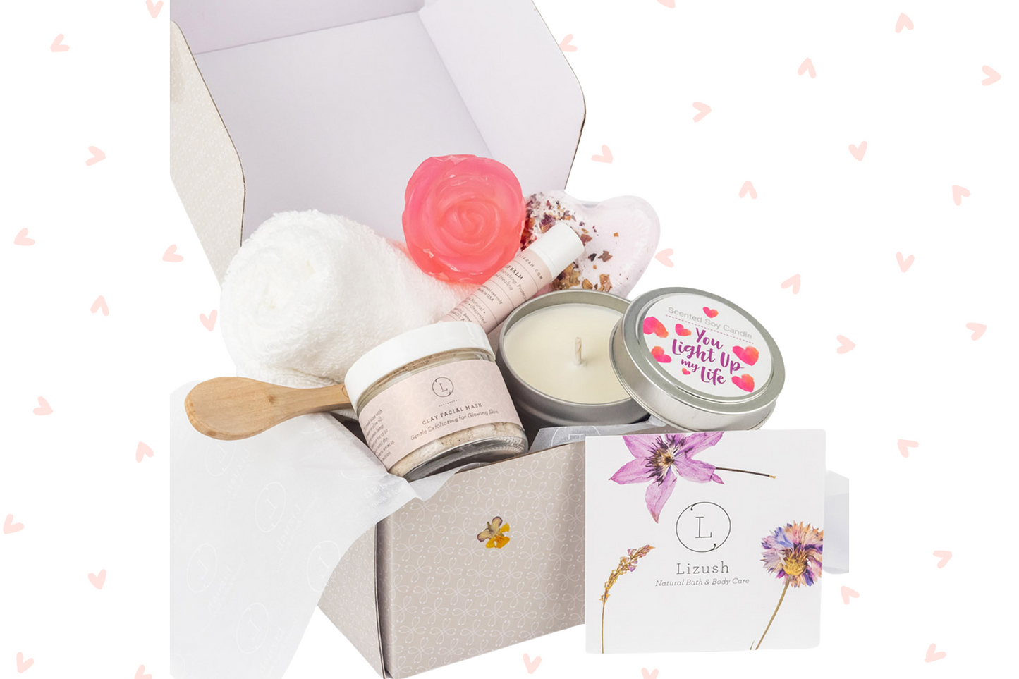 Valentine's day - Natural Skincare Gift Box, Cute LOVE Special Gift Box, Mother's Day Gift