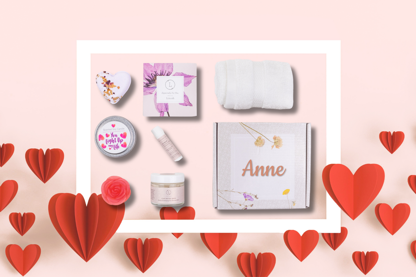 Valentine's day - Natural Skincare Gift Box, Cute LOVE Special Gift Box, Mother's Day Gift