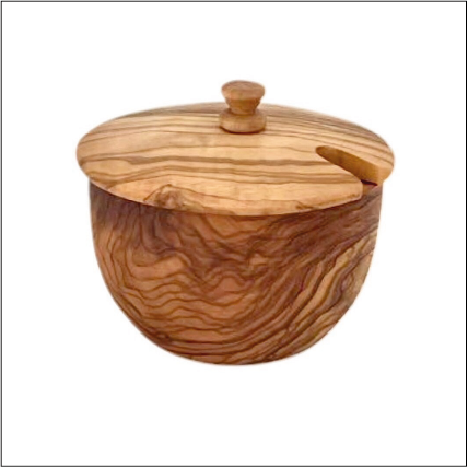 Mediterranean Olive Wood Canister