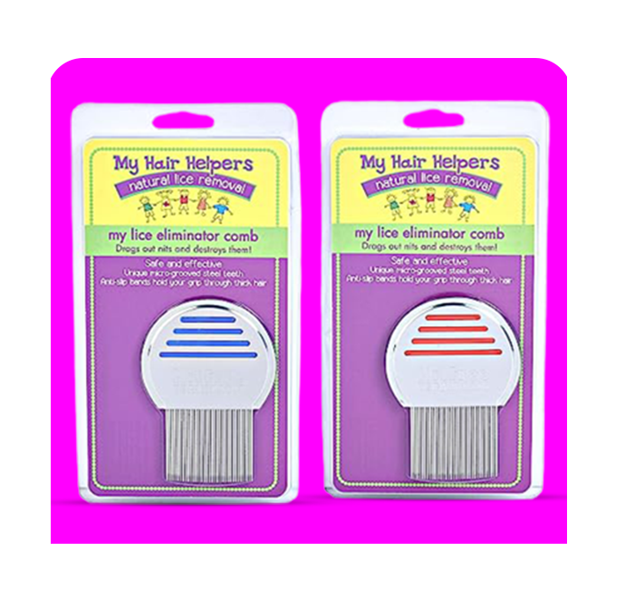 Lice Eliminator Treatment Comb | Stainless Steel | Effectively Removes Louse, Nits and Superlice