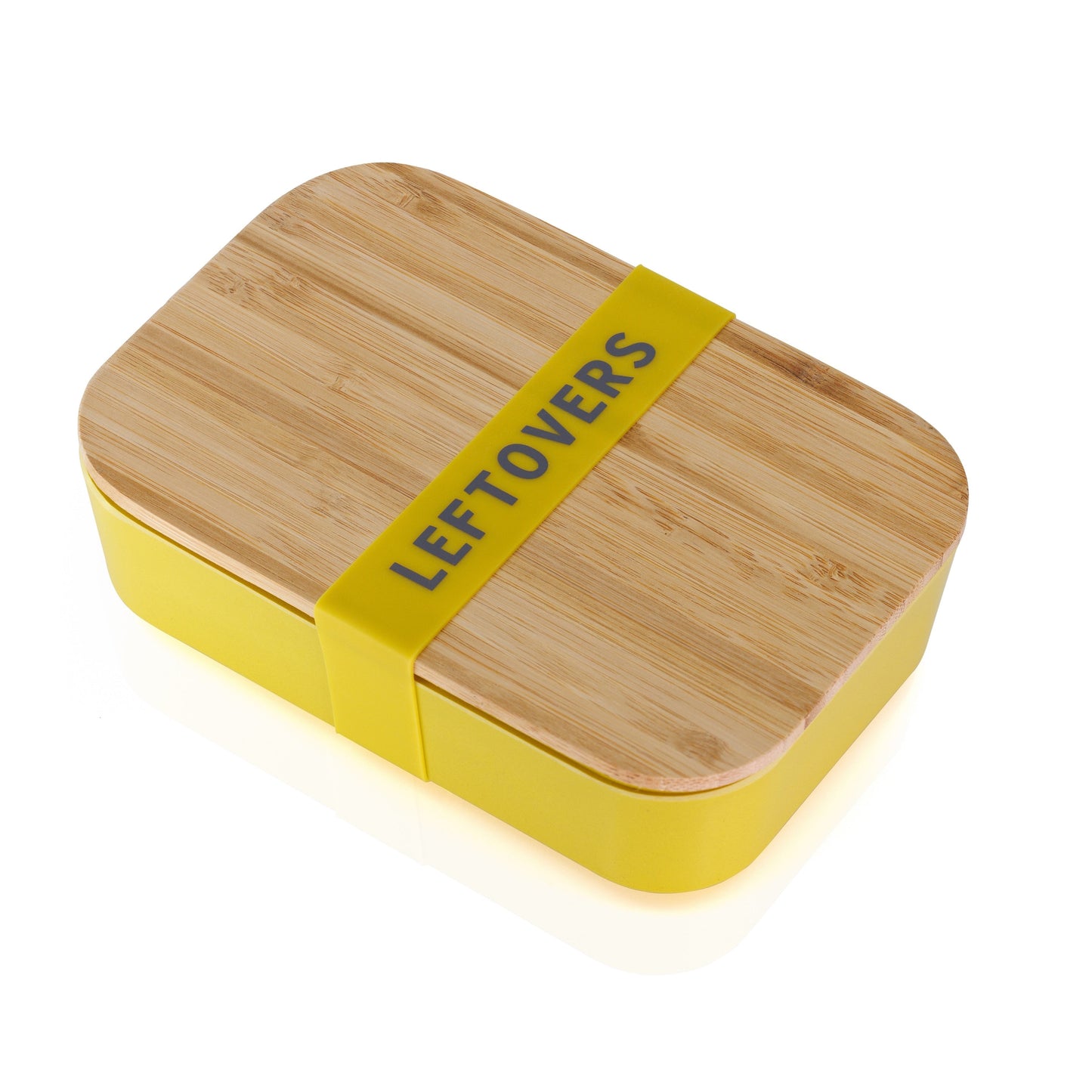 Pack of 3 Leftovers Bamboo Lunch Box in Vivid Yellow | Eco-Friendly and Sustainable | 7.5" x 5" x 2"