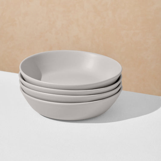 Handcrafted with Clay Stoneware Pasta Bowl Set - Dishwasher and microwave safe