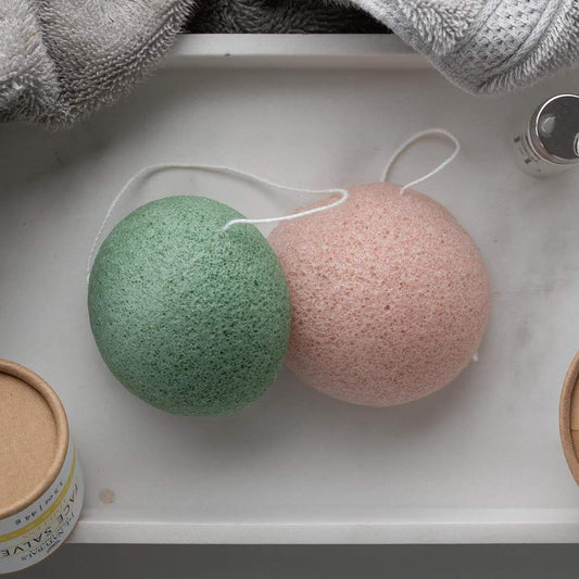 Konjac Sponge (Duo) - Natural Sustainable Eco Friendly