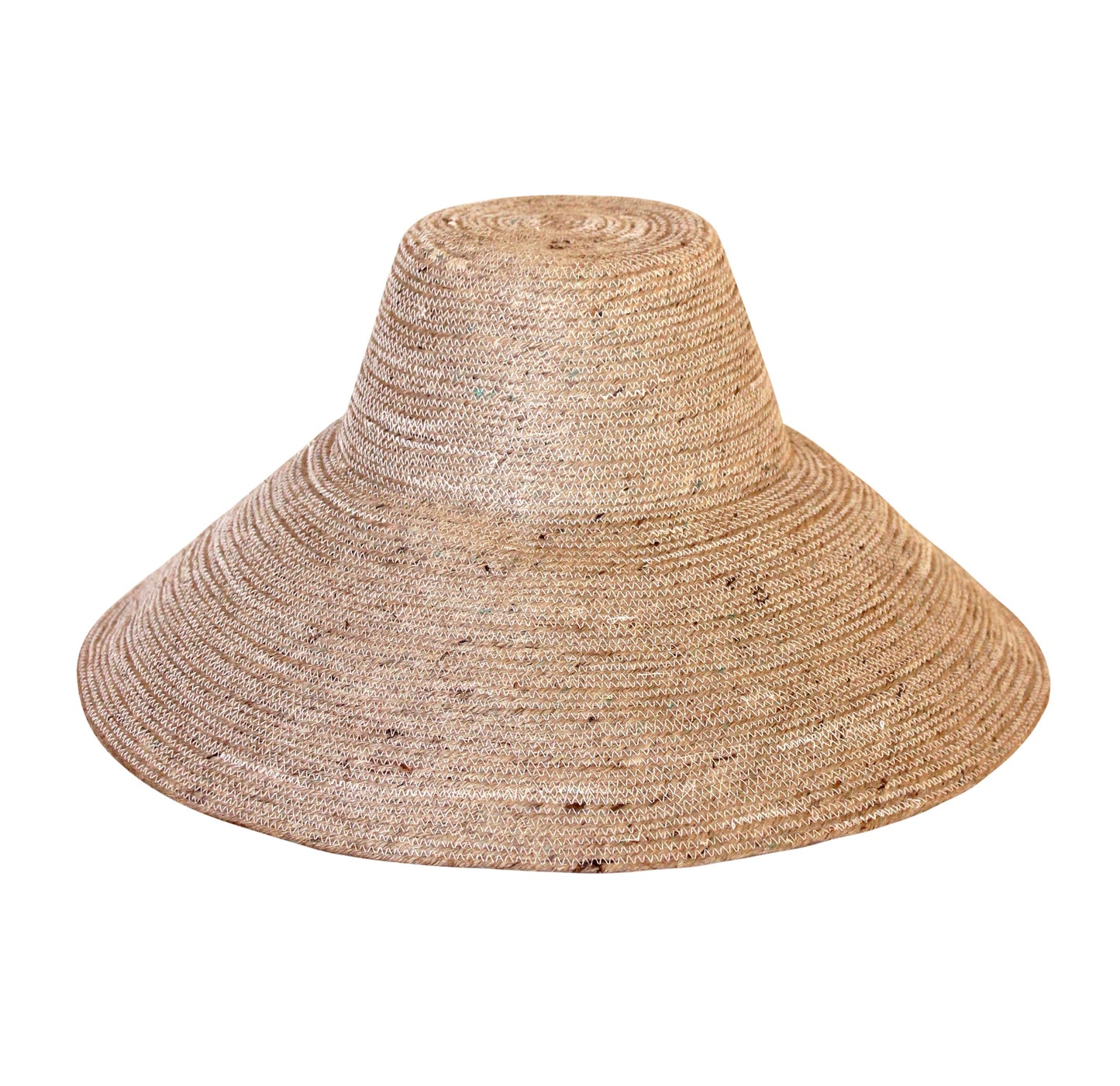 RIRI Jute Handwoven Straw Hat In Natural Beige