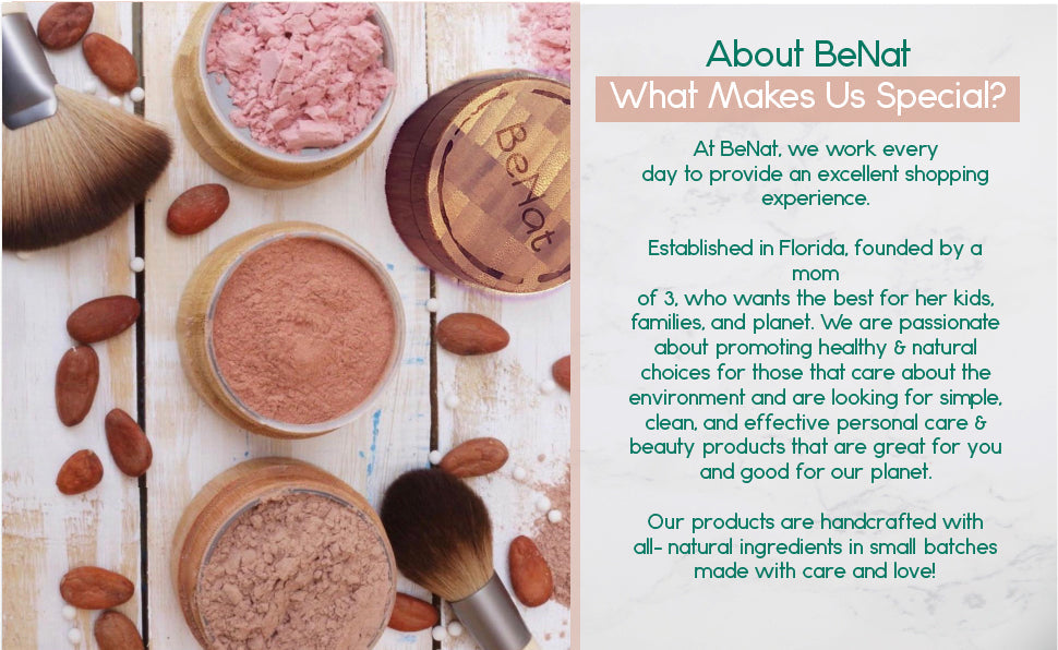 All Natural and Cruelty Free Blush Loose Powder Set