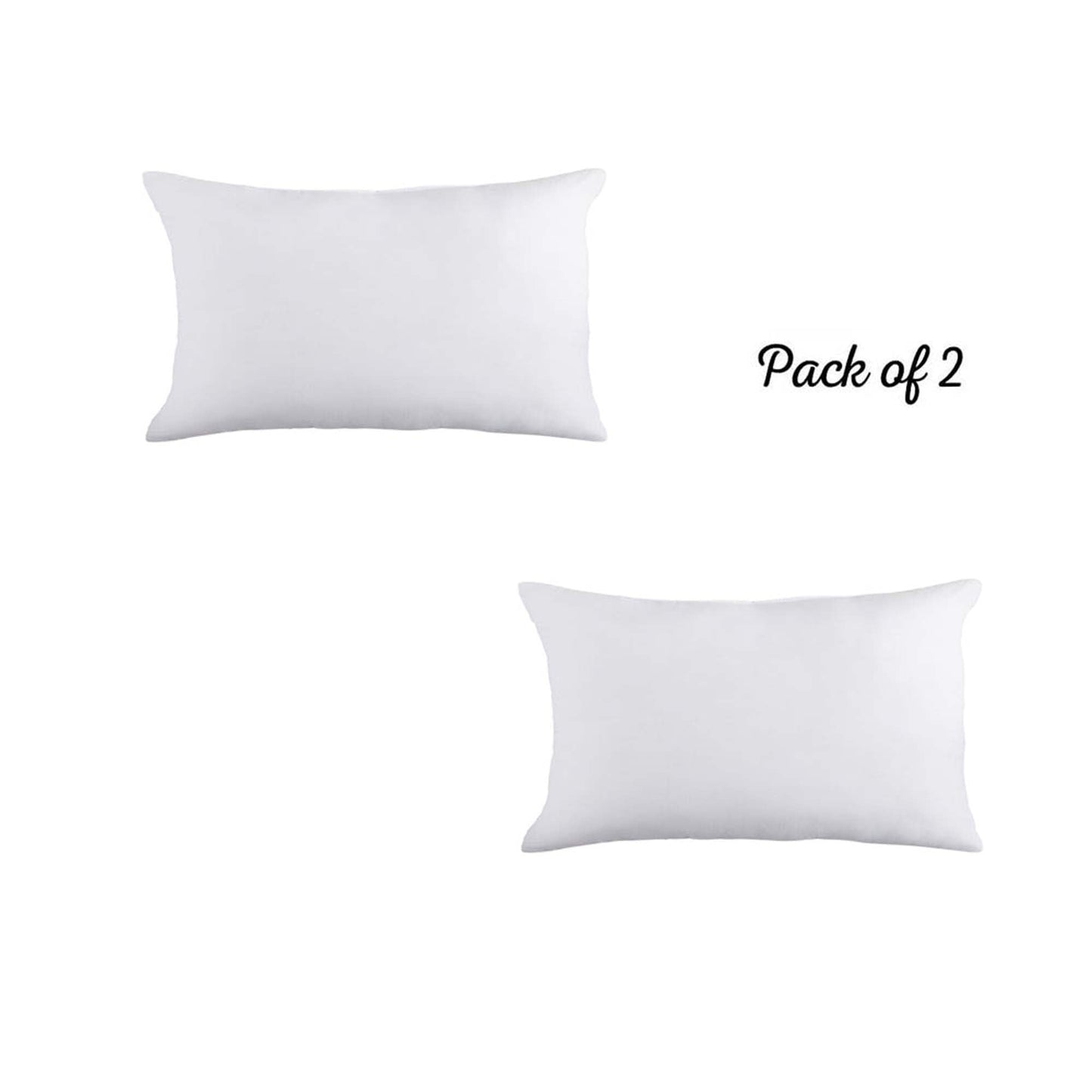 Eco Friendly Set of 2 Throw Pillow Insert with Recycled Poly Filling