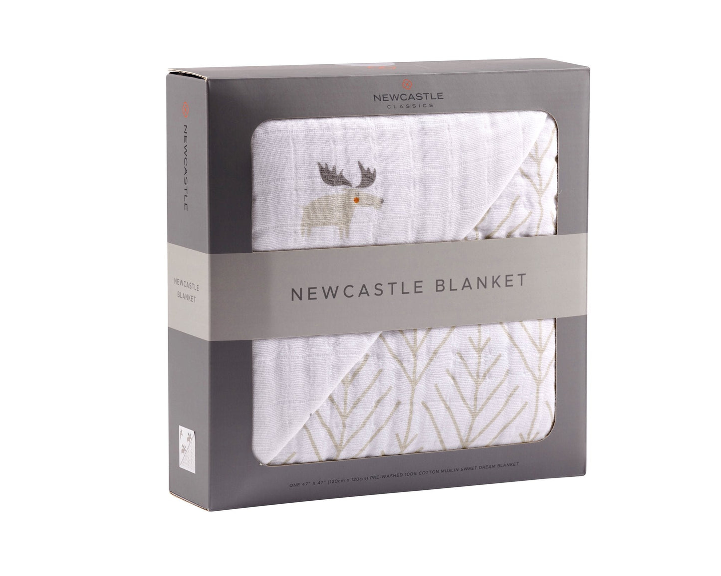 Mister Moose and Forest Arrow Cotton Muslin Newcastle Blanket