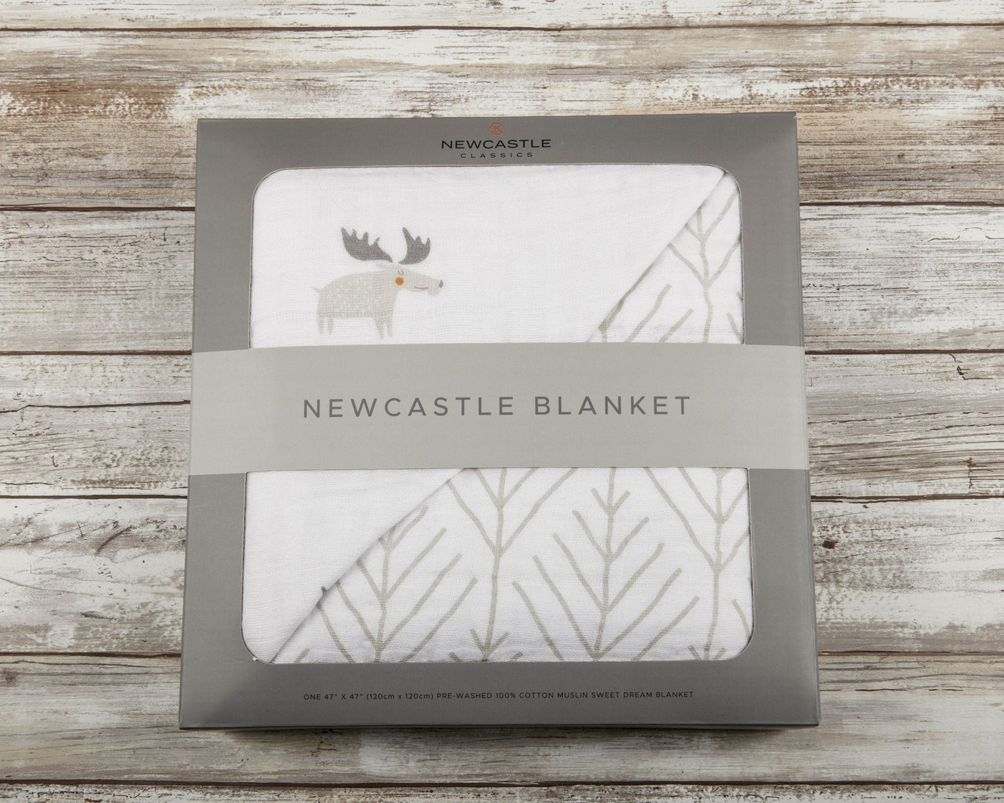 Mister Moose and Forest Arrow Cotton Muslin Newcastle Blanket